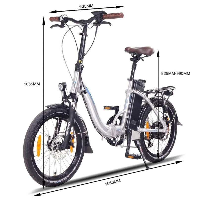 Ncm lyon bicicleta online eléctrica plegable